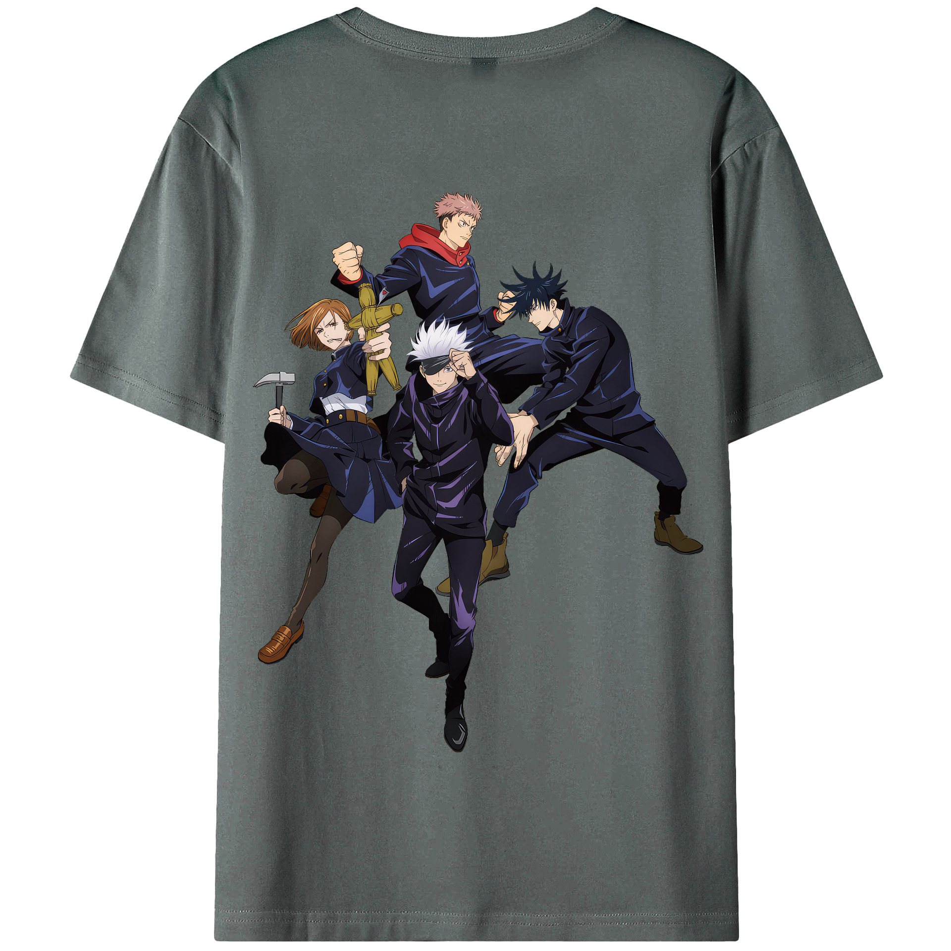 （画像用） 呪術廻戦 Jujutsu Kaisen 綿100％半袖Tシャツ（背面プリント）